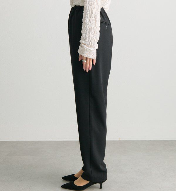  「【Du noir】ストレッチジョーゼットインスリットパンツ」|その他|