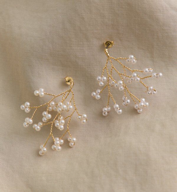  「パールツイッグピアス」|ピアス|