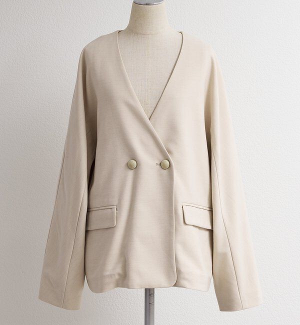  「ラペルレスジャケット」|ノーカラージャケット|
