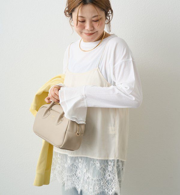  「【＠noricorico102考案】サテン&times;レース レイヤードキャミソール」|キャミソール|