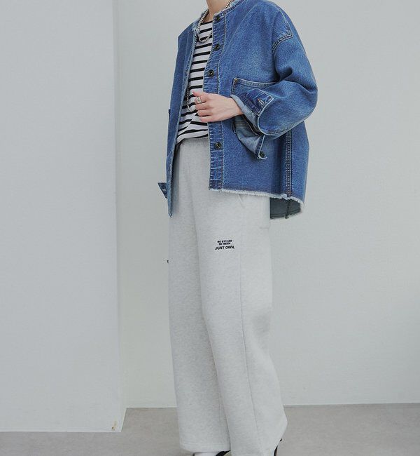  「セルビッチデニムノーカラージャケット」|デニムジャケット|