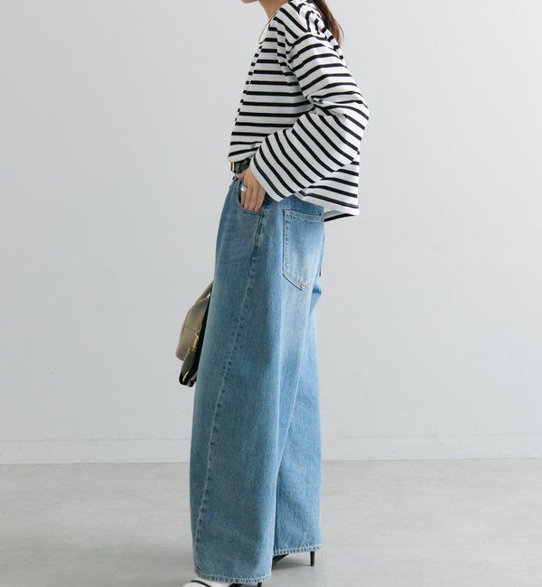  「ボーダーショートカットソー」|Tシャツ・カットソー|