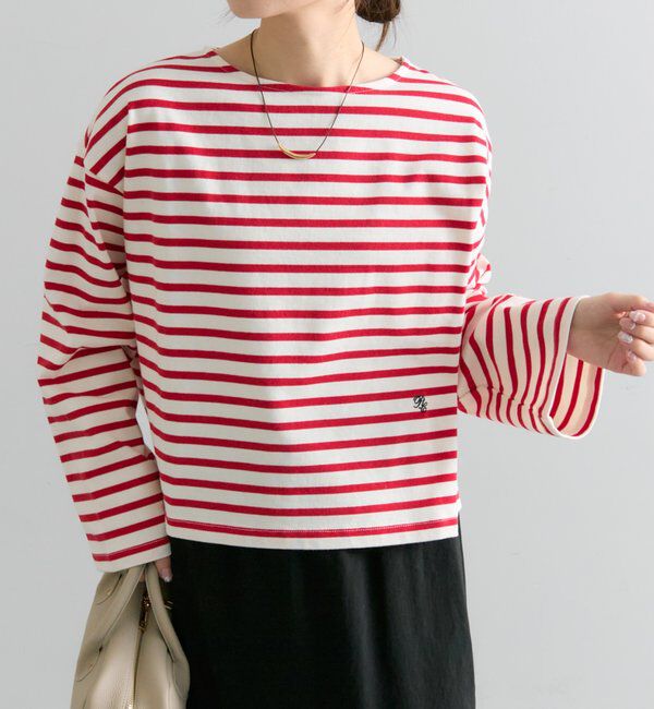  「ボーダーショートカットソー」|Tシャツ・カットソー|