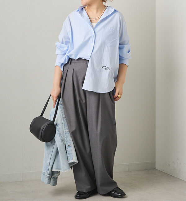  「リヨセルコットンオーバーシャツ」|シャツ・ブラウス|