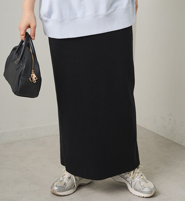  「【Du noir】総針ニットナロースカート」|スカート|