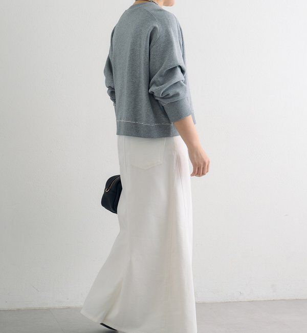  「ロゴ刺繍ショートスウェット」|プルオーバー|