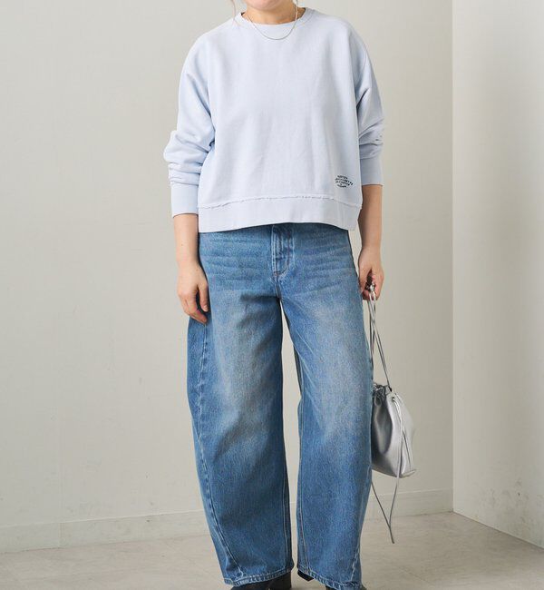  「ロゴ刺繍ショートスウェット」|プルオーバー|