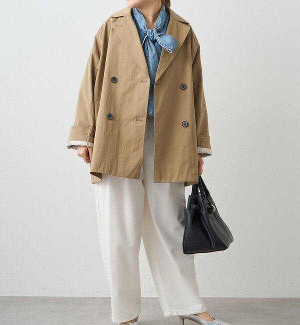  「リラックスミドル丈トレンチコート」|その他|