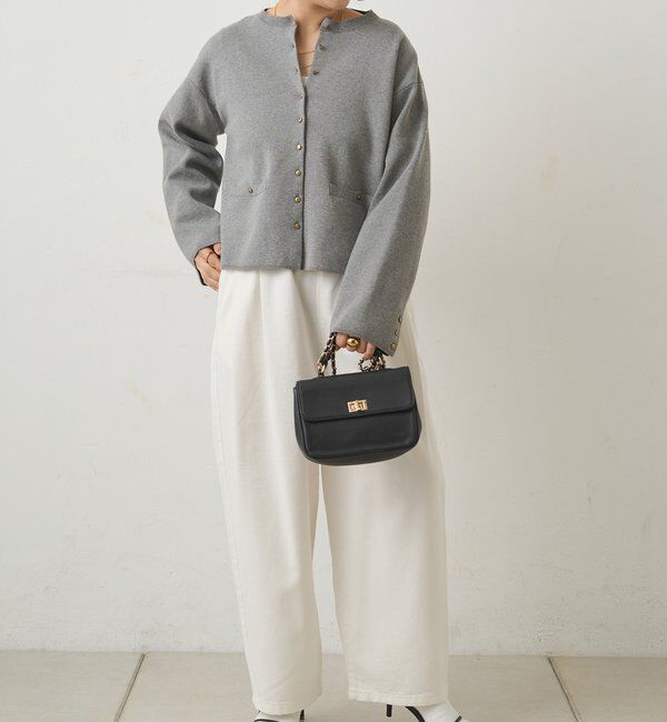  「【手洗い可能】ミラノリブニットカーディガン」|カーディガン|