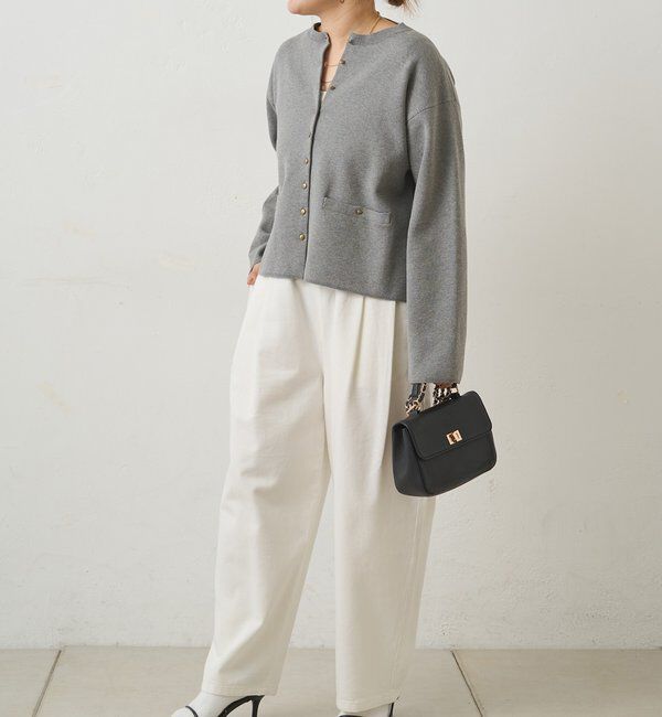  「【手洗い可能】ミラノリブニットカーディガン」|カーディガン|