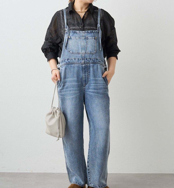  「リヨセル混デニムサロペット」|その他|