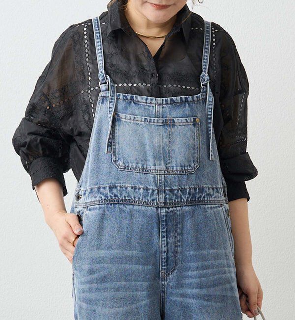  「リヨセル混デニムサロペット」|その他|