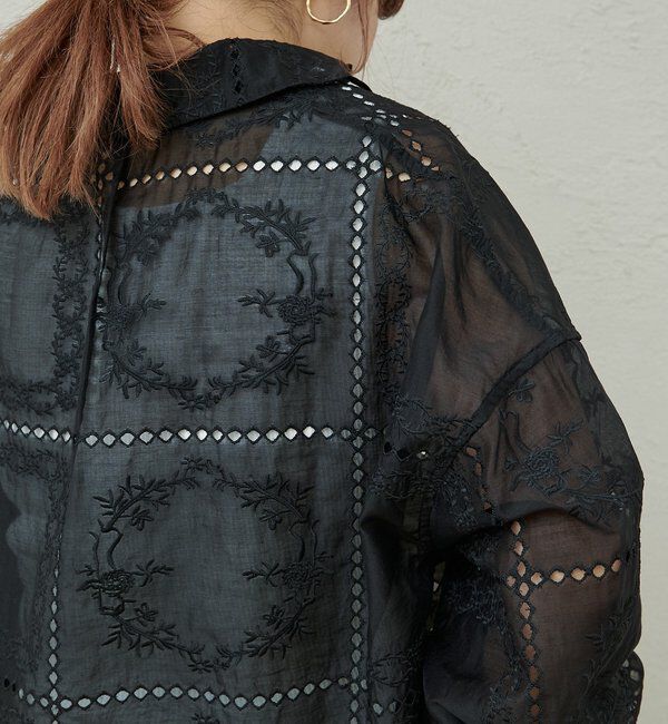  「パッチワーク刺繍レースブラウス」|シャツ・ブラウス|