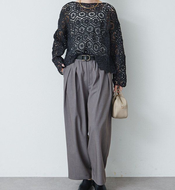  「【リバイバル】カギ針編み風2WAYカーディガン」|カーディガン|