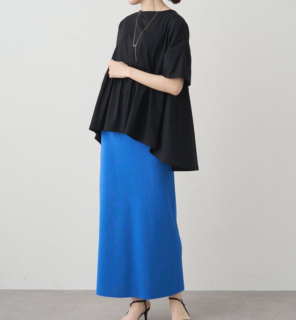  「《リバイバル》【WEB限定/Du noir】バックリボンペプラムTシャツ」|シャツ・ブラウス|