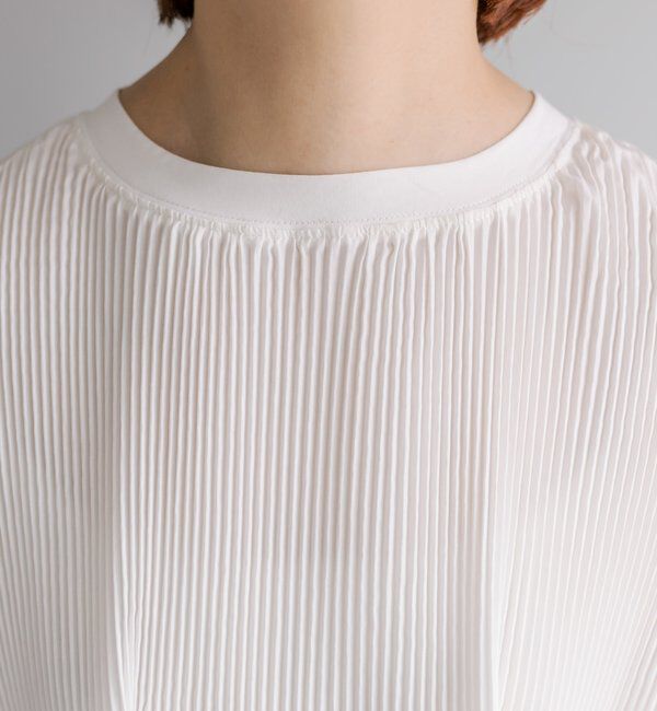  「《リバイバル》【WEB限定/Du noir】フロントプリーツTシャツ」|シャツ・ブラウス|