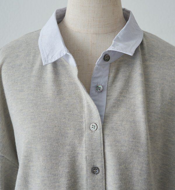  「ブラウスレイヤード風カーディガン」|ニット・セーター|