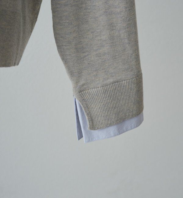  「ブラウスレイヤード風カーディガン」|ニット・セーター|