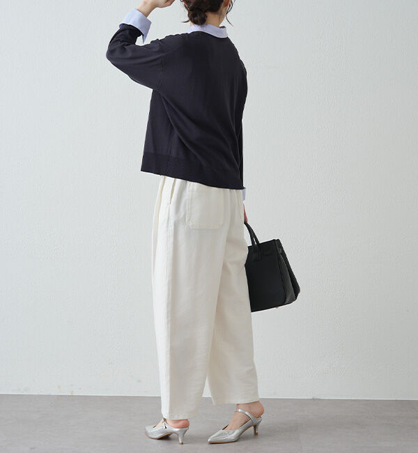  「ブラウスレイヤード風カーディガン」|ニット・セーター|