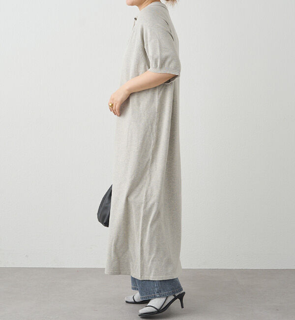  「ニットポロワンピース」|ワンピース|