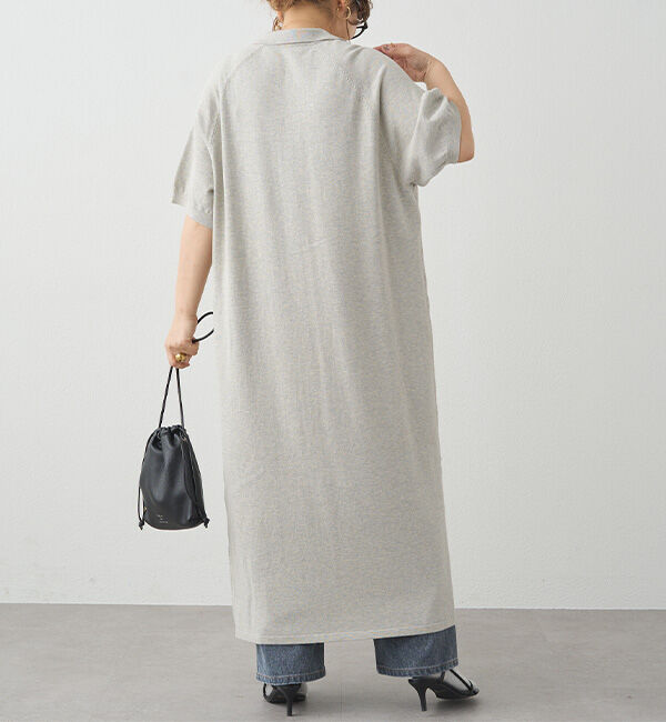  「ニットポロワンピース」|ワンピース|