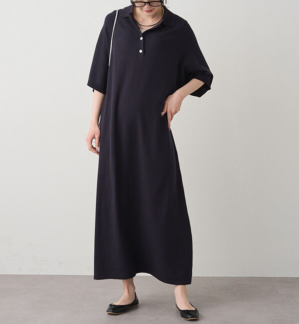  「ニットポロワンピース」|ワンピース|