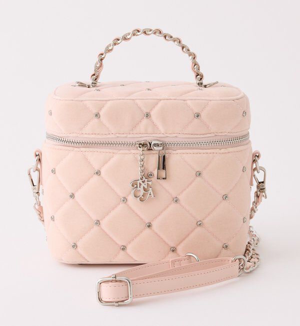  「チャーム付きキルティングバニティバッグ」|ショルダー・メッセンジャー|
