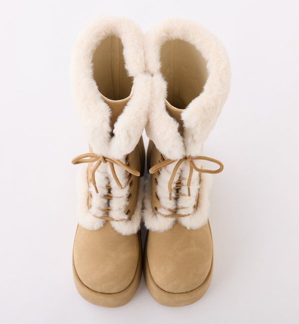  「マイナス３キロレースアップムートンブーツ」|その他|