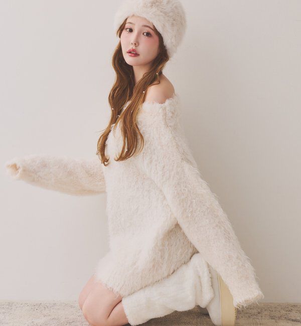  「メリーカールチュニックニット」|ニット・セーター|