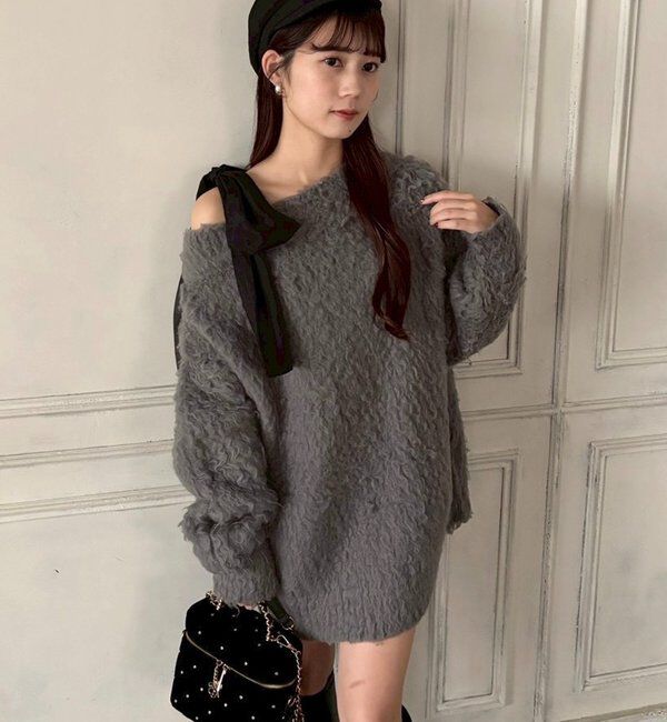  「メリーカールチュニックニット」|ニット・セーター|