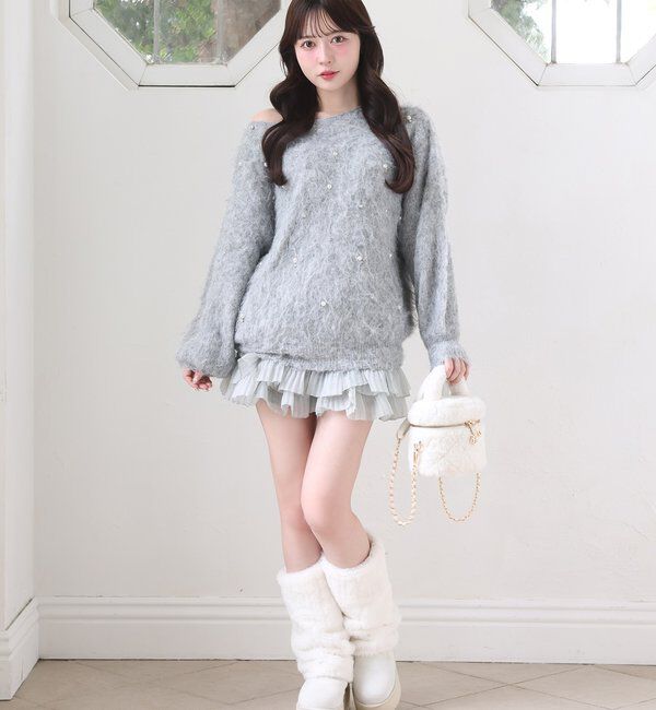  「フェイクファーキルティングバニティバッグ」|ショルダー・メッセンジャー|