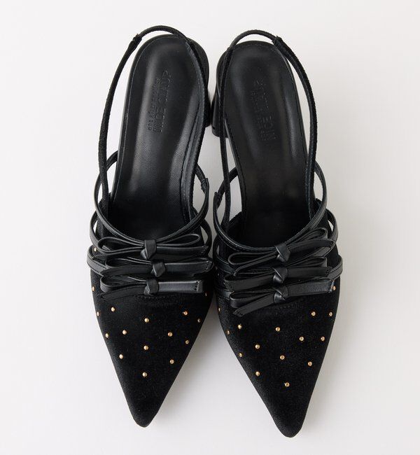  「リボン付きポインテッドストラップシューズ」|その他|