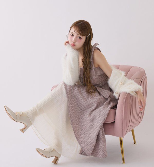  「【LouLoumei】異素材ミックスツイードセットアップ」|その他|