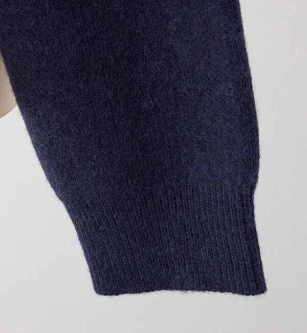  「シャギー襟配色ポロニット」|ニット・セーター|