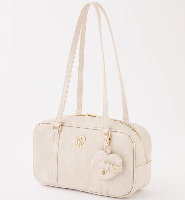  「ハートミラー付きスクエアボストンバッグ」|ショルダー・メッセンジャー|