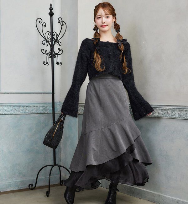  「【HolidayCollection】ニットSETイレヘムワンピース」|ワンピース|