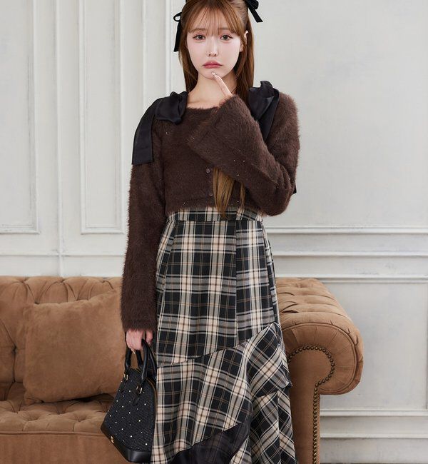  「【HolidayCollection】ニットSETイレヘムワンピース」|ワンピース|