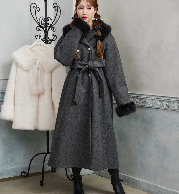  「ファー付マルチロングコート」|その他|