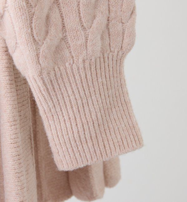  「ケーブルニットミニワンピ」|ワンピース|