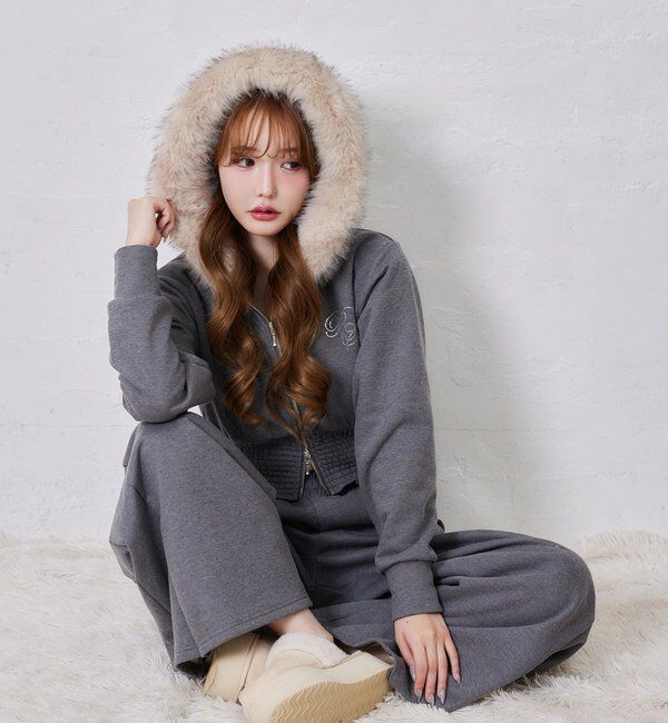  「【セットアップ可能】レースアップカットパンツ」|その他|