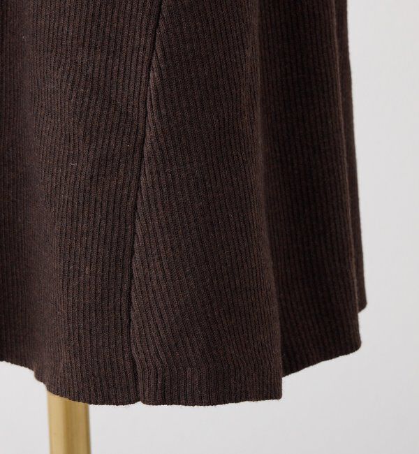  「ブローチ付きニットワンピース」|ワンピース|