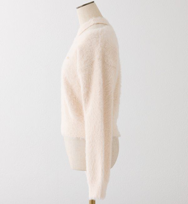  「プレート付きフェザーニット」|ニット・セーター|