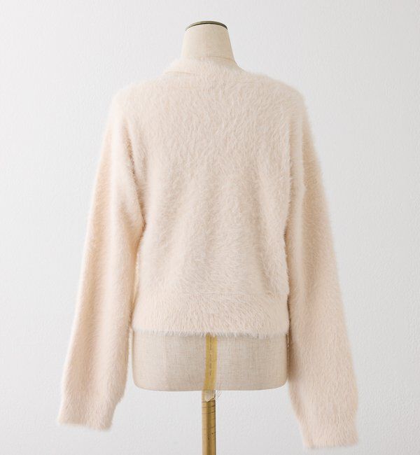  「プレート付きフェザーニット」|ニット・セーター|