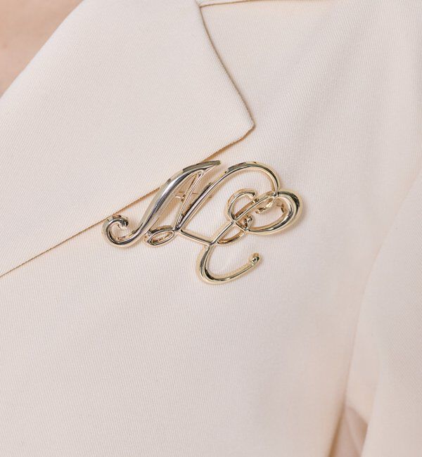  「ブローチ付きショートテーラージャケット/WEB限定リバイバル」|テーラードジャケット|