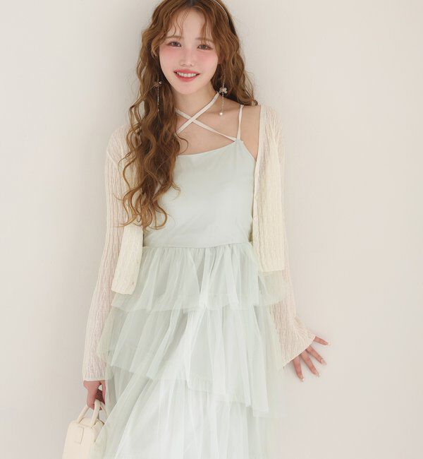  「【WEB限定リバイバル】ティアードチュールワンピース」|ワンピース|