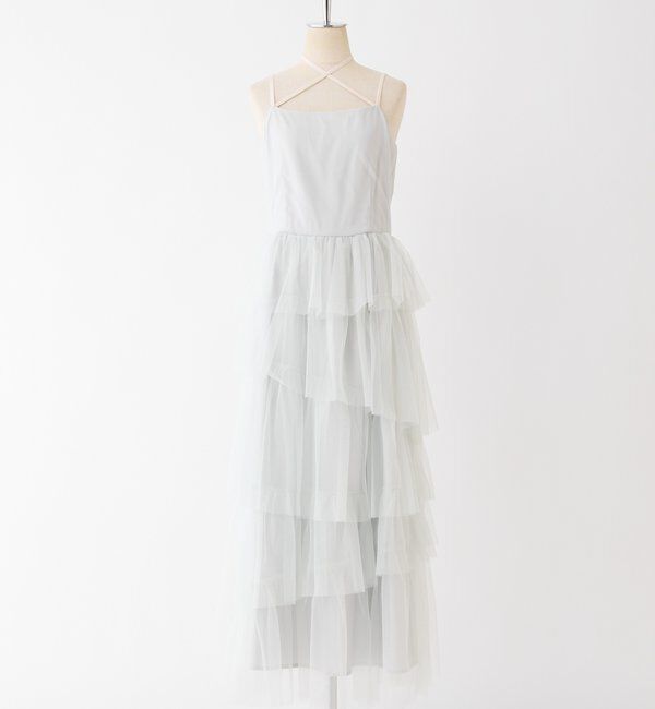  「【WEB限定リバイバル】ティアードチュールワンピース」|ワンピース|