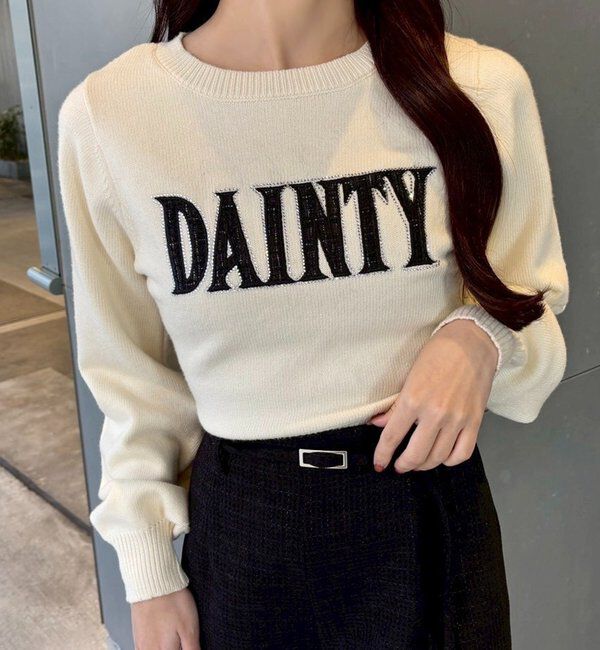  「キラキラロゴ入りアソートニット」|ニット・セーター|