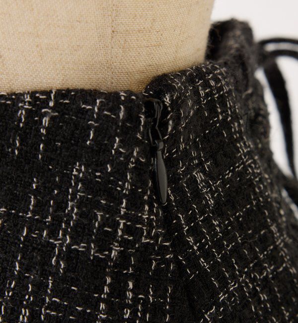  「【SMサイズ展開あり】ツイードプリーツミニスカート」|スカート|