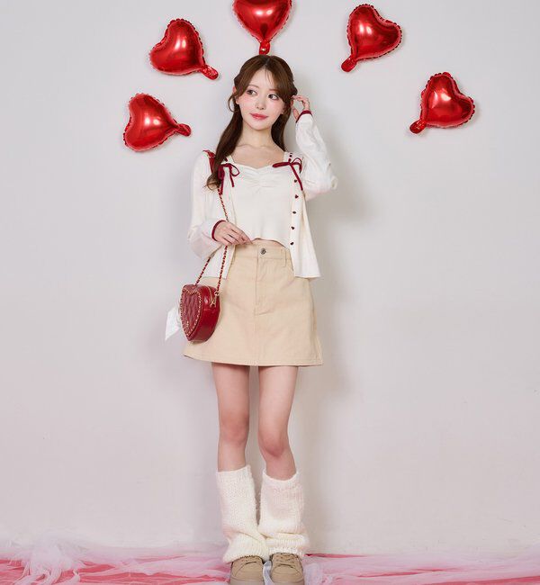  「ハートポケットミニスカート」|スカート|