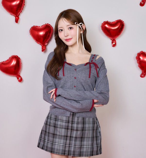  「ハートポケットミニスカート」|スカート|